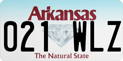 AR license plate 021WLZ
