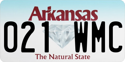 AR license plate 021WMC