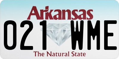 AR license plate 021WME