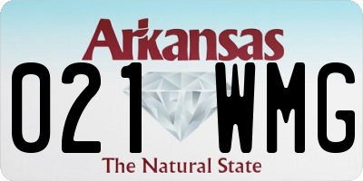 AR license plate 021WMG