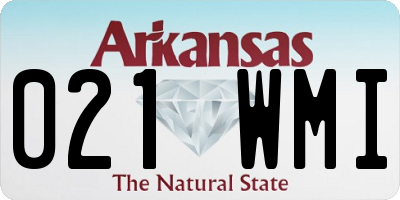 AR license plate 021WMI