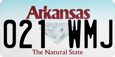 AR license plate 021WMJ