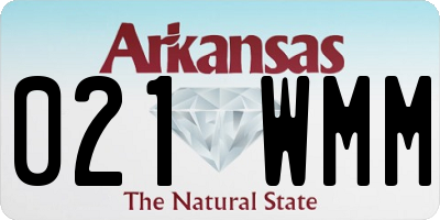AR license plate 021WMM