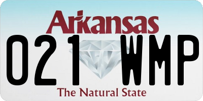 AR license plate 021WMP