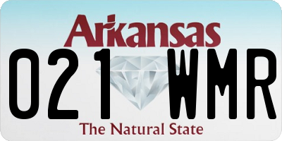 AR license plate 021WMR