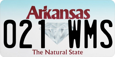 AR license plate 021WMS