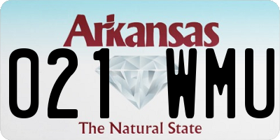 AR license plate 021WMU