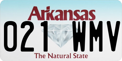 AR license plate 021WMV