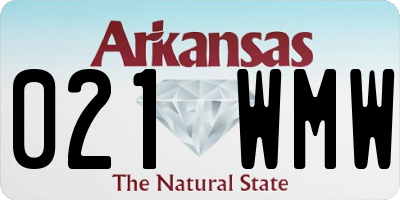 AR license plate 021WMW