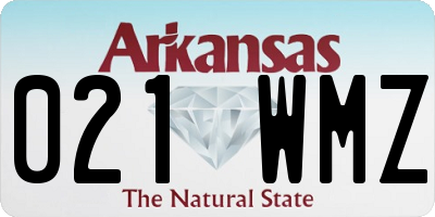 AR license plate 021WMZ
