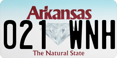 AR license plate 021WNH