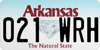 AR license plate 021WRH