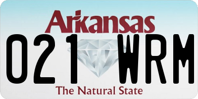 AR license plate 021WRM