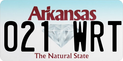 AR license plate 021WRT