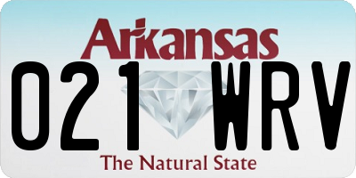 AR license plate 021WRV
