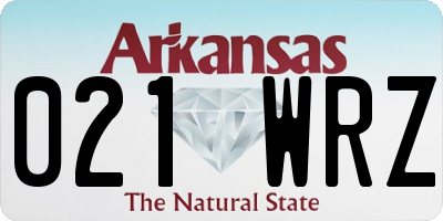 AR license plate 021WRZ