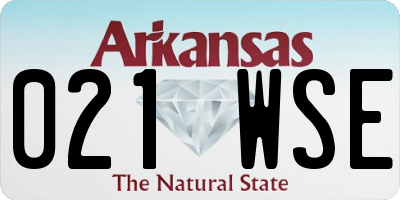 AR license plate 021WSE