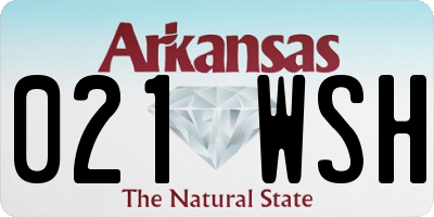AR license plate 021WSH