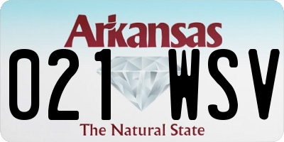 AR license plate 021WSV