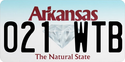 AR license plate 021WTB