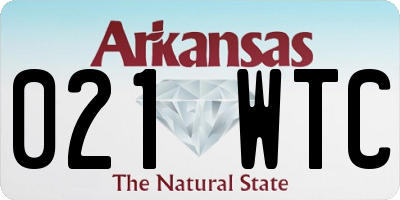 AR license plate 021WTC