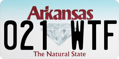 AR license plate 021WTF