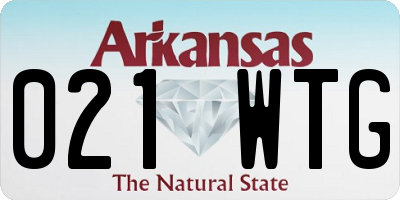 AR license plate 021WTG