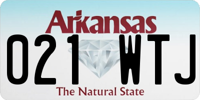 AR license plate 021WTJ