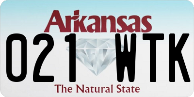 AR license plate 021WTK