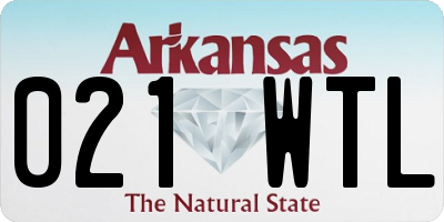 AR license plate 021WTL