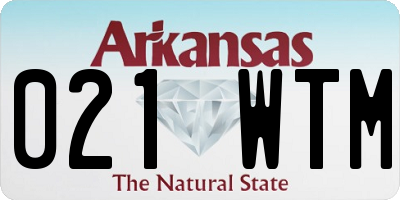 AR license plate 021WTM