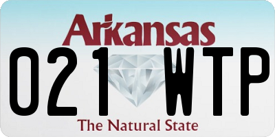 AR license plate 021WTP