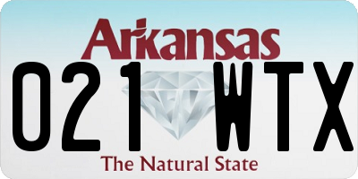 AR license plate 021WTX