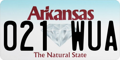 AR license plate 021WUA