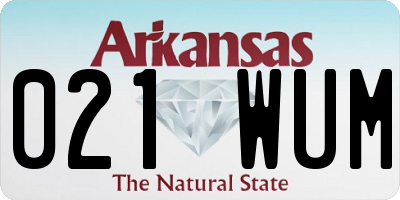 AR license plate 021WUM