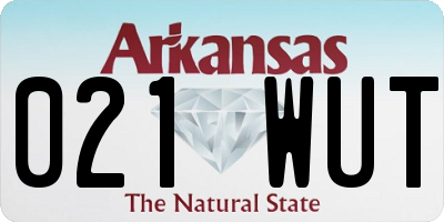 AR license plate 021WUT
