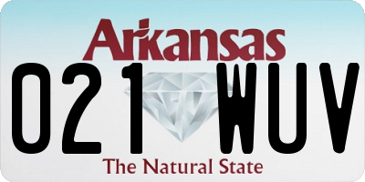 AR license plate 021WUV