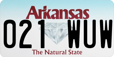 AR license plate 021WUW