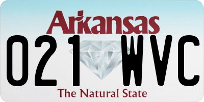 AR license plate 021WVC