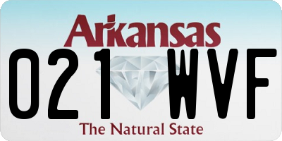 AR license plate 021WVF