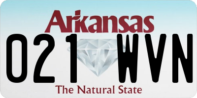 AR license plate 021WVN