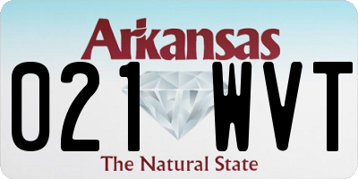AR license plate 021WVT