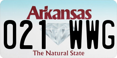 AR license plate 021WWG