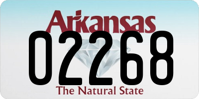 AR license plate 02268