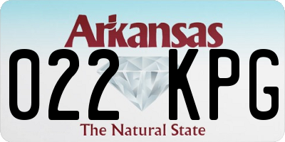 AR license plate 022KPG