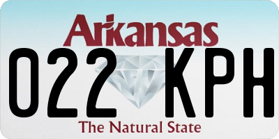 AR license plate 022KPH