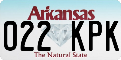 AR license plate 022KPK