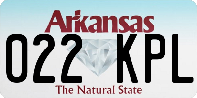 AR license plate 022KPL