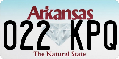 AR license plate 022KPQ