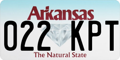 AR license plate 022KPT